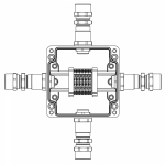 Взрывозащищенная клеммная коробка из полиэстера TBE-P-03-(6xCBC.2)-1xKA2MHK(A)-1xKA2MHK(B)-1xKA2MHK(C)-1xKA2MHK(D)1Ex e IIC Т5 Gb /Ex tb IIIC T95°C Db