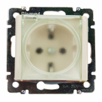 Розетка 1гн с З/К с крыш. с/у крем механизм 16А IP44 Valena DIY Legrand
