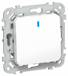 FLITE Выключ. 1-кл. прох. с инд. 10А ВС61-1-1-ФлБ бел. IEK