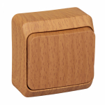 Выключатель 1кл прох о/у бук IP20 Этюд Systeme Electric  (1/25/200)