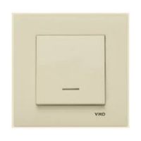 Выключатель 1кл с подсв с/у крем IP20 Karre Viko (1/12/120)