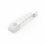 Держатель труб для прямого монтажа односторонний на 5 мест в гофроящике белый d16 (250шт/кор) Промрукав