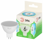 Лампочка светодиодная ЭРА GREEN LINE LED MR16-6W-840-GU5.3 GL GU5.3 6 Вт софит яркий белый свет