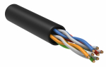 ITK Каб. в. п. U/UTP кат. 5E 4x2х24AWG solid LSZH 305м чер.