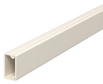 Мини-канал WDK с крышкой 10x20x2000 мм (высота борта 10,5 мм, крышка 20 мм) ПВХ кремовый RAL 9001