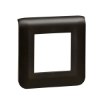 Рамка 1-пост. цвет черный матовый, пластик горизонтальная, Mosaic Legrand
