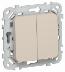 FLITE Выключ. жалюзи с блок. 10А ВЖ42-2-0-ФлЛ льн. IEK