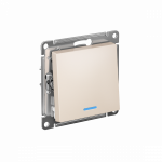 Выключатель 1кл прох с подсв с/у бежевый механизм быстрозажим AtlasDesign Systeme Electric  (1/20)