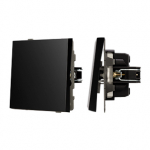 Механизм выключателя одноклавишный проходной SWT-TENDO-MKP1-PL-BK (230V, 10A) (Arlight, Черный)