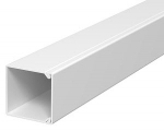 Мини-канал WDK с крышкой 25x25x2000 мм (высота борта 26 мм, крышка 25 мм) ПВХ белый RAL 9010
