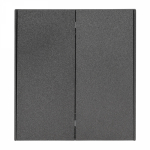 Выключатель 2кл промежуточный с/у графит механизм с рамкой MIELE STRONG KRANZ (1/100)