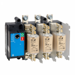 Выключатель/переключатель нагрузки 4-полюсный (4P) 0кВт с поворот. ручкой, в корпусе, IP00 напольный щитовой КЭАЗ