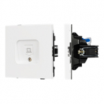 Механизм компьютерной розетки SCT-TENDO-MPC1-PL-WH (RJ-45, CAT6) (Arlight, Белый)