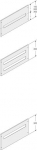 Панель для распределительного щита 12 модулей 200x400x400 1 DIN-рейка ABB TUR шкафы