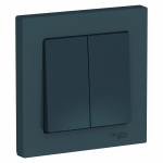 Выключатель 2кл с/у изумруд в сборе AtlasDesign Systeme Electric (1/15)