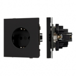 Механизм электрической розетки SCT-TENDO-MEU1-SFPL-BK (230V, 16A) (Arlight, Матовый черный)