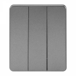 Выключатель 3кл с/у татан механизм с рамкой MIELE ROUND KRANZ (1/100)