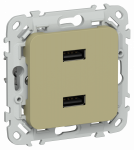 FLITE Роз. USB AA 2,1А РЮ-2-ФлО ол. IEK