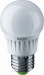 Лампа светодиод диммир 7Вт шар Е27 4000К 570Лм матовая NLL-G45-7-230-4K-E27-DIMM Navigator (10/100)