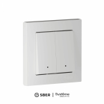 Выключатель 2кл с/у белый в сборе SMART Zigbee AtlasDesign Systeme Electric (1/15)