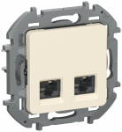 Розетка комп. 2-ая RJ45 кат.6 UTP 6738411 сл. к INSPIRIA IEK