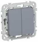 FLITE Выключ. 2-кл. прох. 10А ВС62-1-0-ФлМ мар. IEK