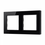 Рамка стеклянная FRM-GLARE-GS-2-BK (Arlight, -)