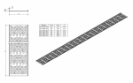 Hyperline CDV-150x9-47U-RAL9005 Перфорированный вертикальный кабельный организатор-лоток 150х9 мм, высотой 2090 мм, для шкафа высотой 47U, черный