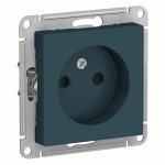 Розетка 1гн без З/К шторки с/у изумруд механизм 16А AtlasDesign Systeme Electric