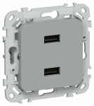 FLITE Роз. USB AA 2,1А РЮ-2-ФлС сер. IEK