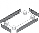Фланцевая панель Глухая (сплошная) сталь 500x500 со штамповкой ABB IS2 Шкафы