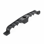 Держатель труб для прямого монтажа двусторонний на 8 мест в гофроящике чёрный d20 (100шт/кор) Промрукав