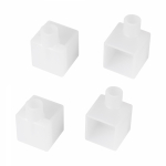 Заглушка WPH-FLEX-1616-90 WHITE с отверстием  (Arlight, Силикон)