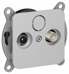 FLITE Роз. 2-я TV+SAT экр. проходная РТВс-2-1-2-ФлА ал. IEK