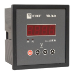 Вольтметр VD-961s цифровой на панель 96x96 (квадратный вырез) однофазный в коротком корпусе EKF PROxima