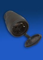 Колодка 1гн с З/К черный каучук IP44 Беларусь (1/100)
