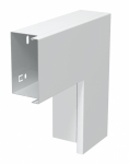 Угол плоский с крышкой кабельного канала LKM 60x100 мм, сталь белый