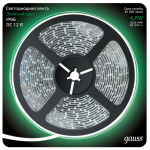 Лента светодиод 12В 4,8Вт DC зеленый IP66 2835/60-SMD (блистер 5м) LED Gauss
