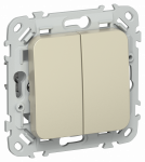 FLITE Выключ. жалюзи с блок. 10А ВЖ42-2-0-ФлШ шам. IEK