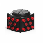 Пластиковый колодец КН-1000 H1000 с крышкой D780 мм