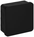 Распаячная коробка ЭРА KOR-100-100-40-13g-K-2MP-B двухкомпонентная HF стойкая к УФ 100х100х40мм черная ПМ IP66