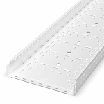 Лоток перфорированный Стандарт 400х80х3000 (1,0 мм) RAL 9003 (6 м/уп) Промрукав