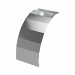 Крышка на угол лестничный вертикальный внешний 90 градусов 100х700, толщ. 3 мм, R600, в комплекте с крепёжными элементами, необходимыми для монтажа, а