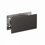 Розетка 2гн с З/К с выдвижной крыш. шторки с/у базальт в сборе 16А AtlasDesign Systeme Electric (1/12)