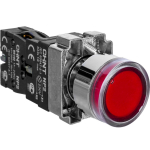 Кнопка управления NP2-BW3461 плоская, красная, 1НО  AC/DC230В(LED), IP40 (R)