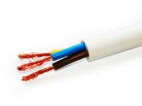 Провод соединительный ПВС 3х4 (2х4,0+1х4,0 ) белый НПП ТЕХНОКАБЕЛЬ ГОСТ (100)