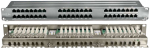 Hyperline PPHD-19-48-8P8C-C5E-SH-110D Патч-панель высокой плотности 19", 1U, 48 портов RJ-45, полный экран, категория 5E, Dual IDC