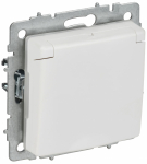 BRITE Роз. с з/к/ш с кр. 16А IP44 РСбш10-3-44-БрАБ а/б IEK