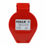 Розетка силовая кабельная переносная 4P 16А 400 в (50+60 гц) красная пластик ip44 КЭАЗ