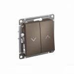 Выключатель управления жалюзи 2кл мокко AtlasDesign Systeme Electric (1/5)